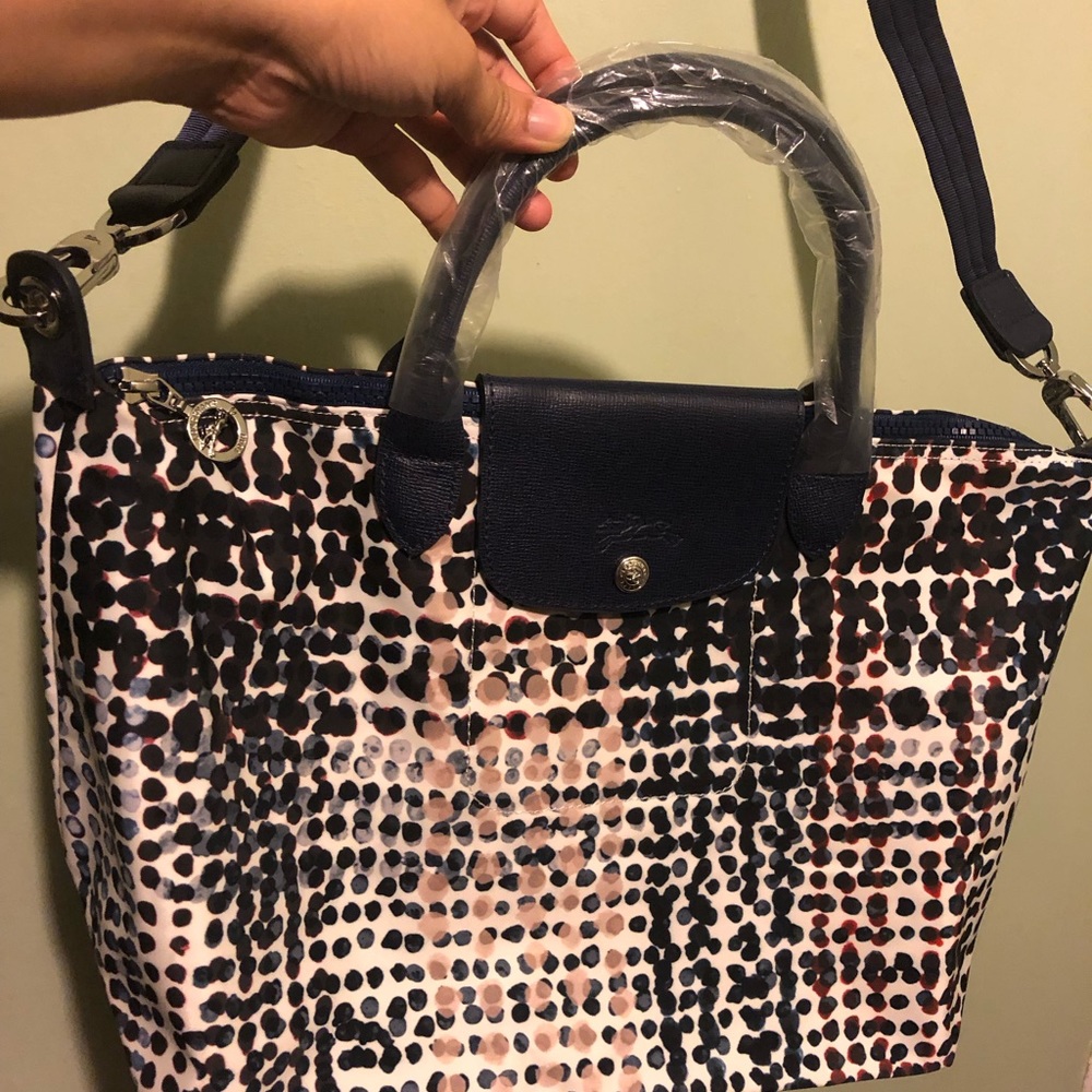 Longchamp Le Pliage Fantaisie Polka Crossbody Bag